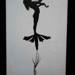 CPA illustr&eacute;e DIEFENBACH G&ouml;ttl. Femme fleur Violon