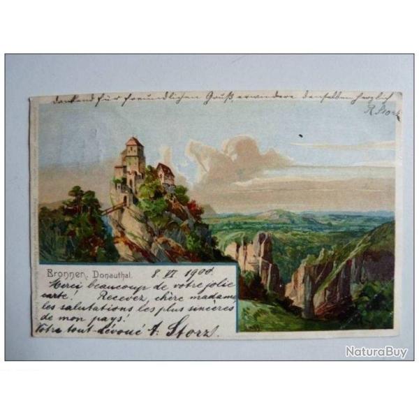 CPA Allemagne illustr�e Sagg Bronnen Donauthal