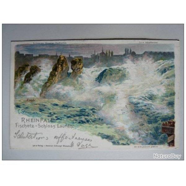 CPA SUISSE Schaffhouse Schaffhausen Rheinfall C. Steinmann