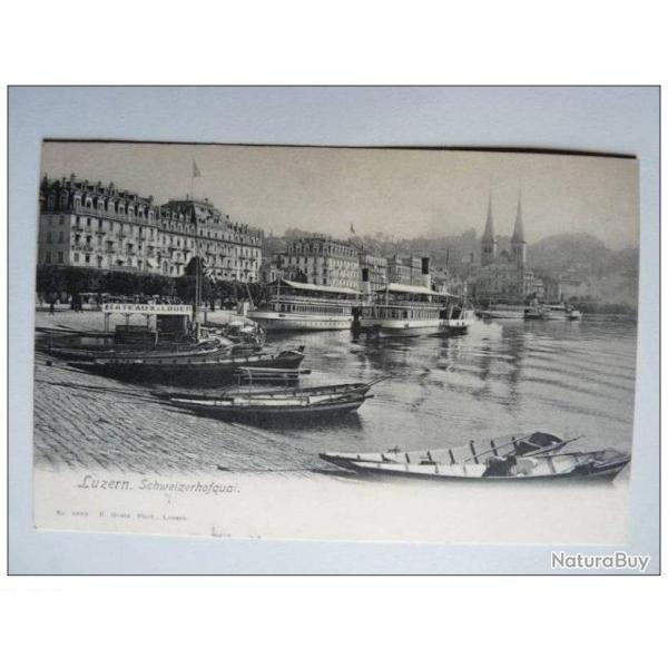 CPA SUISSE Lucerne Luzern Schweizerhofquai 1906