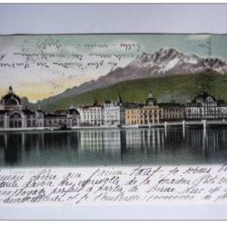 CPA SUISSE Lucerne Luzern Mit Pilatus 1905