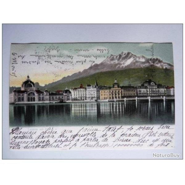 CPA SUISSE Lucerne Luzern Mit Pilatus 1905