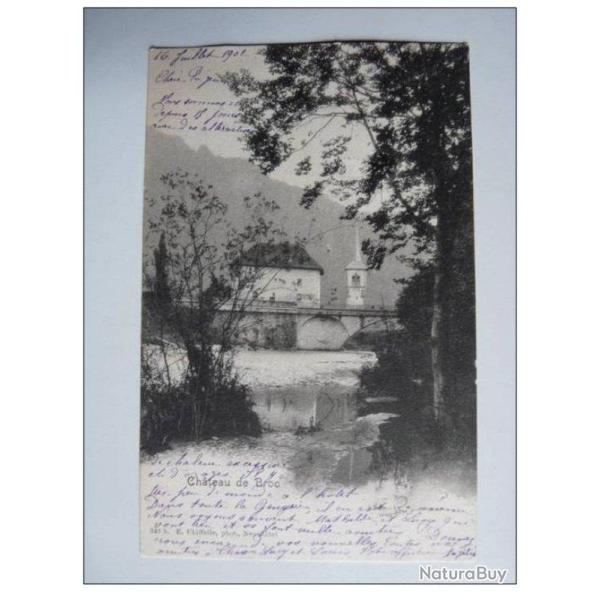 CPA SUISSE Fribourg Chateau de BROC 1902