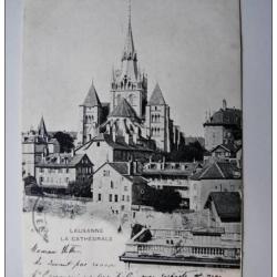 CPA SUISSE Vaud Lausanne La Cath&eacute;drale 1903