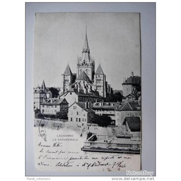 CPA SUISSE Vaud Lausanne La Cath�drale 1903