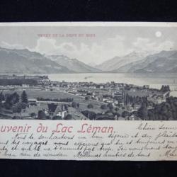 CPA Suisse Vaud Vevey Souvenir du Lac L&eacute;man 1903
