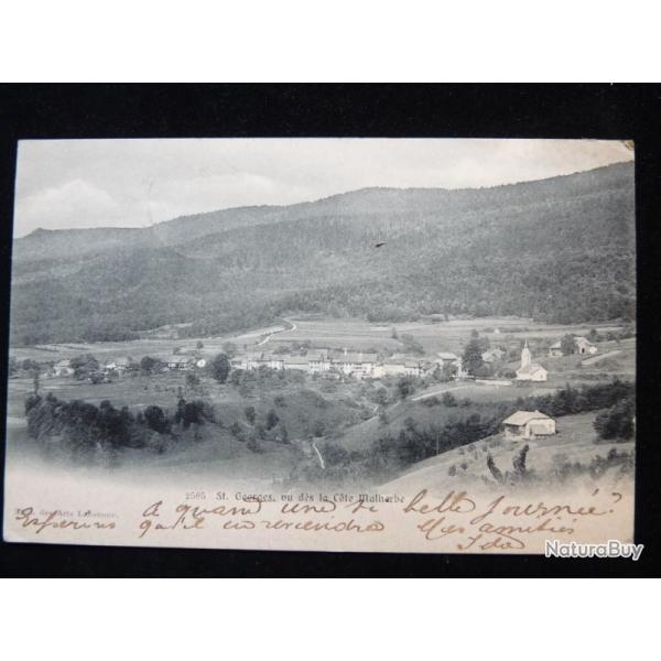 CPA Suisse Vaud St Georges C�te Malherbe 1906