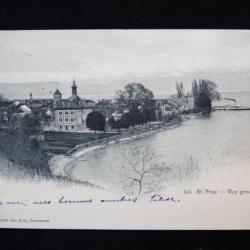 CPA Suisse Vaud St Prex Vue G&eacute;n&eacute;rale 1908