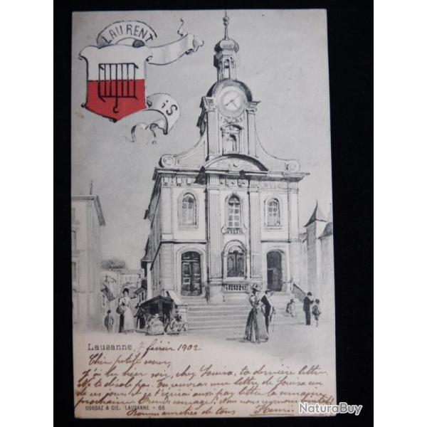 CPA Suisse Vaud Lausanne St Laurent 1902