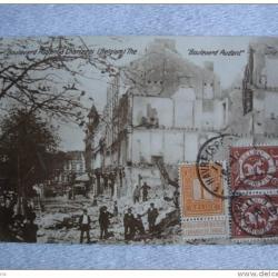 CPA Belgique Boulevard Audent &agrave; Charleroi 1915