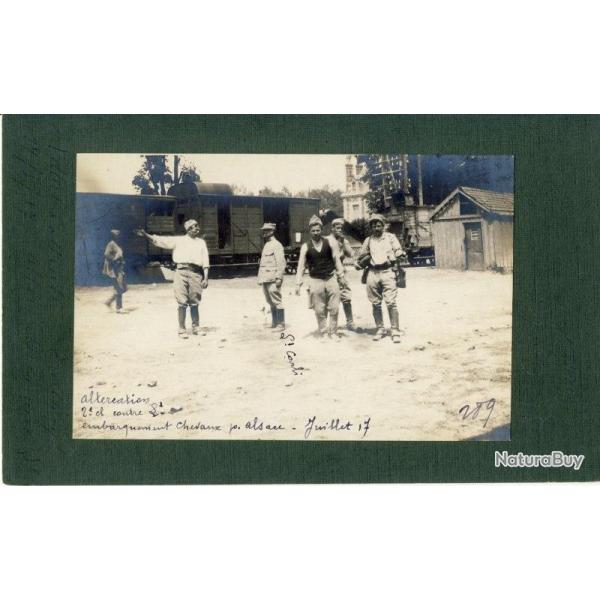 Photo guerre 1914-18 militaria militaire poilus Alsace