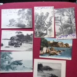 CPA 83 Lot de 7 Cartes Postales - Toulon Cap Brun