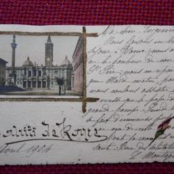 CPA Italie Saluti da Roma illustr&eacute;