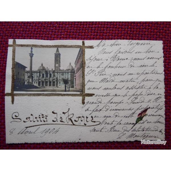 CPA Italie Saluti da Roma illustr�