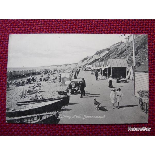 CPA Royaume-Uni Bournemouth Bathing Huts 1911