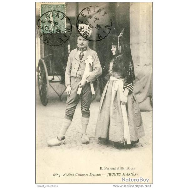 CPA 01 AIN - Anciens Costumes Bressans Mari�s