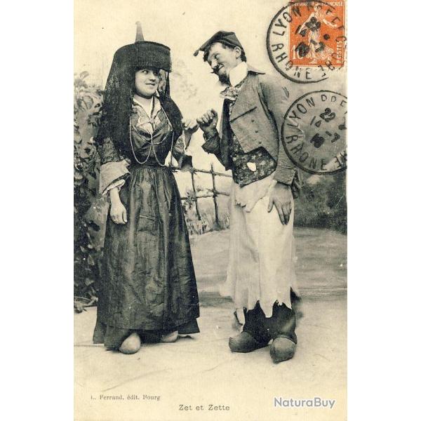 CPA 01 AIN - Bressans et Bressanes Zet et Zette 1910