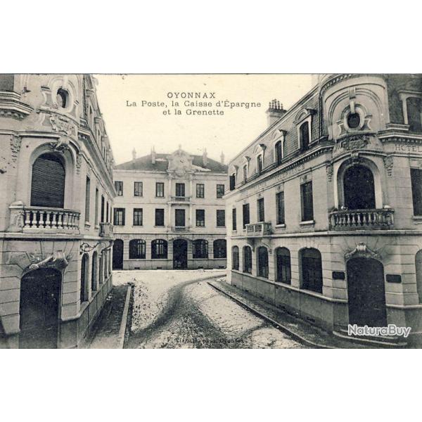 CPA 01 AIN - OYONNAX La Poste Grenette Neige
