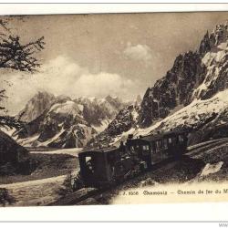 CPA 74 HAUTE-SAVOIE - CHAMONIX Chemin de fer