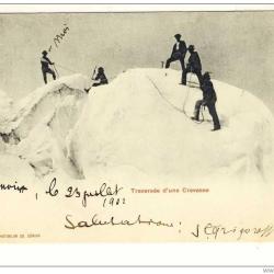 CPA 74 HAUTE-SAVOIE - Chamonix Escalade 1902