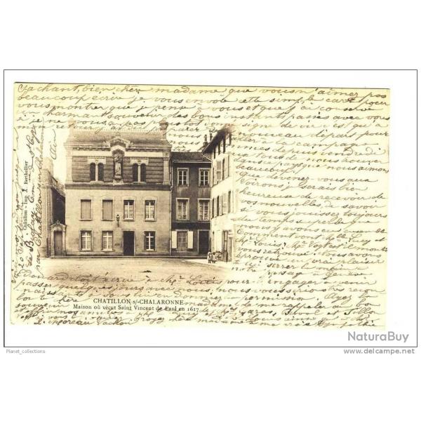 CPA 01 AIN Chatillon sur Chalaronne Maison 1904