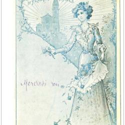 CPA illustrée OEuvre du Bazar Église St François de Sales