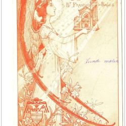 CPA illustrée OEuvre du Bazar Église St François de Sales