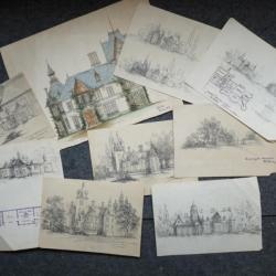 Dessins originaux Ch&acirc;teau MEZERY P&uuml;ckler