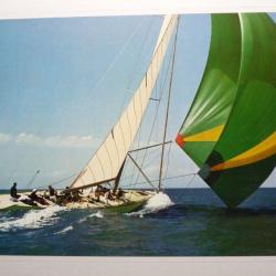 Grande photographie course Voiliers sign&eacute;e ? mer bateau