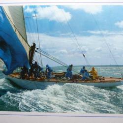 Grande photographie course Voiliers sign&eacute;e ? mer bateau