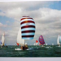 Grande photographie course Voiliers sign&eacute;e ? mer bateau