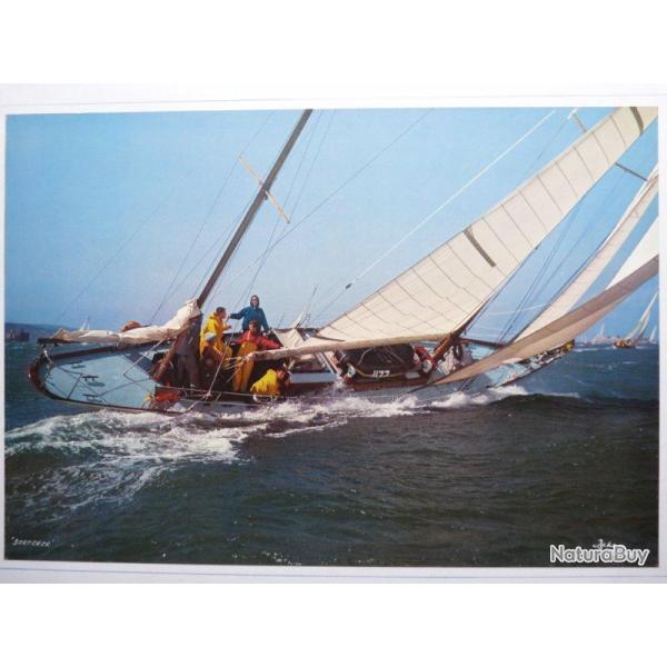 Grande photographie course Voiliers sign�e ? mer bateau