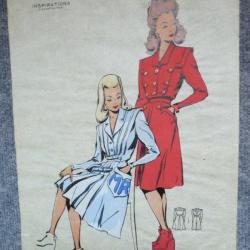 Dessin Mode Femme Pin-up 1945