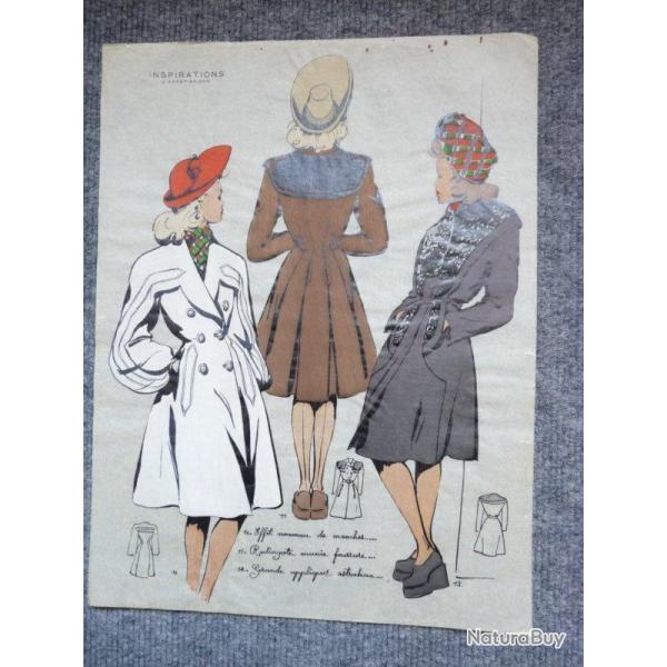 Dessin Mode Femme Pin-up 1945