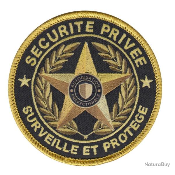 Ecusson SECURITE PRIVEE 8,5 cm �toile