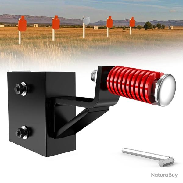 Support de gong compatible AR500 - Angle de 15 pour limiter les ricochets