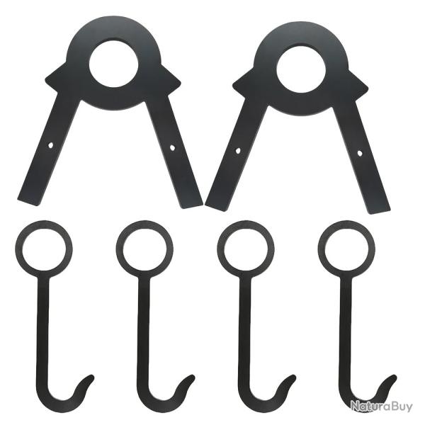 Kit pour support de cible AR 500 avec crochet - Installation rapide