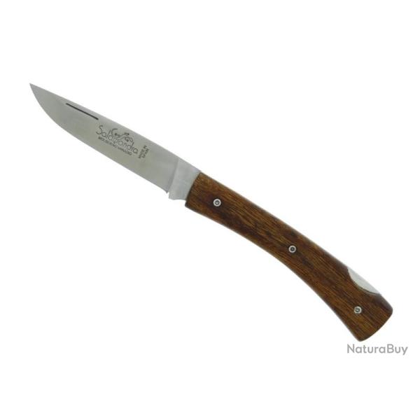 COUTEAU SALAMANDRA BOIS DU DESERT 10CM INOX + ETUI
