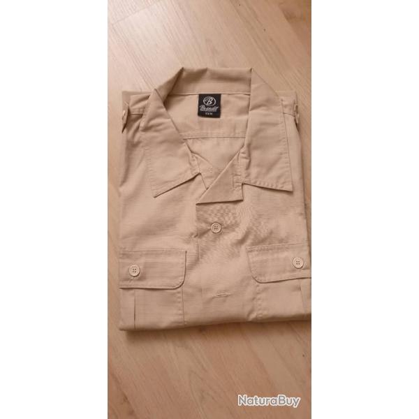 Chemise tactique beige