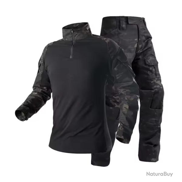 Uniforme tactique, combinaison de Camouflage (Black Camo) (3)