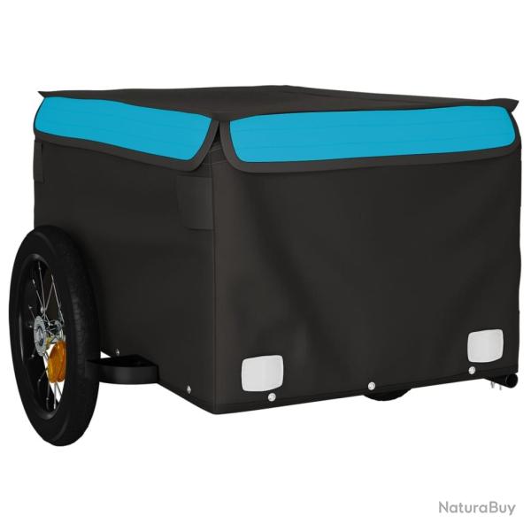 Remorque chariot transport de v�lo 30 kg fer bleu 02_0044085