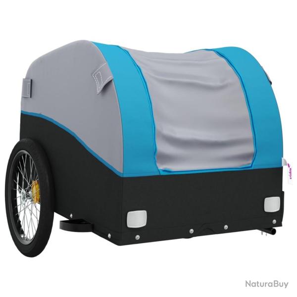 Remorque chariot transport de v�lo 45 kg fer bleu 02_0044103