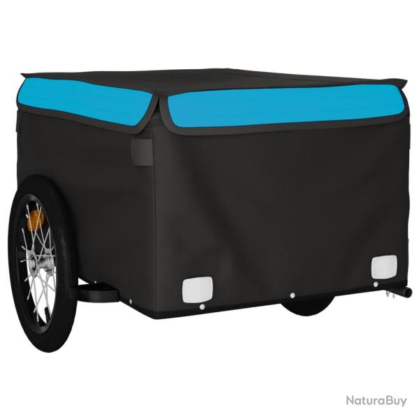 Remorque chariot transport de v�lo 45 kg fer bleu 02_0044111