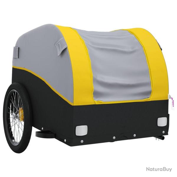 Remorque chariot transport de v�lo 45 kg fer jaune 02_0044142