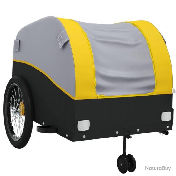 Remorque chariot transport de v�lo 45 kg fer jaune 02_0044152