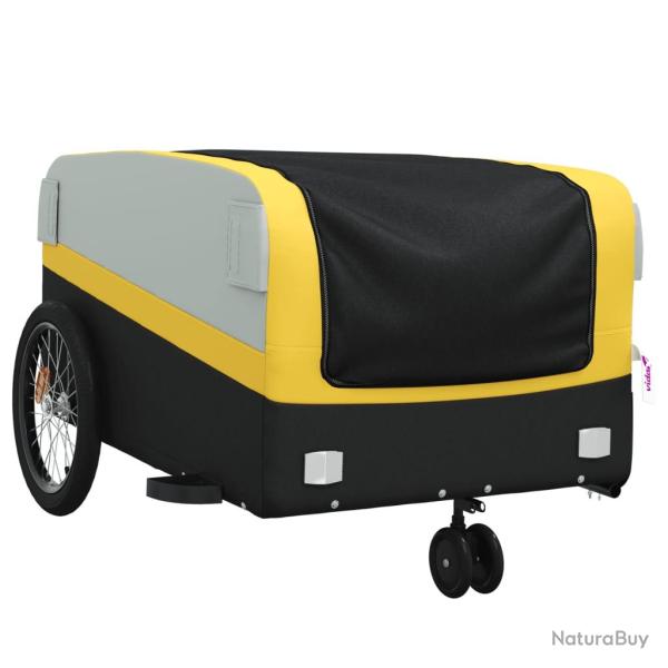 Remorque chariot transport de v�lo 45 kg fer jaune 02_0044147