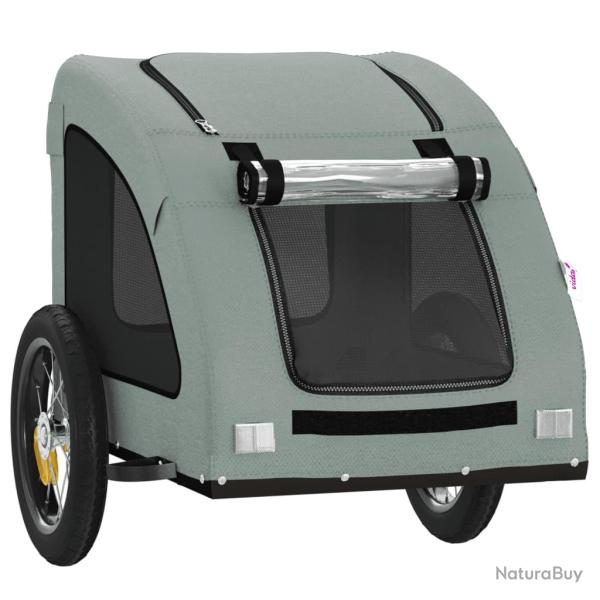 Remorque chariot transport de v�lo pour animaux de compagnie gris 02_0044208
