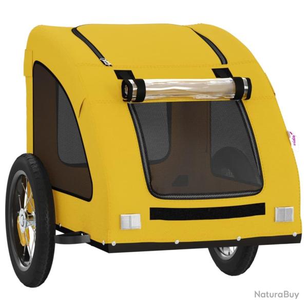 Remorque chariot transport de v�lo pour animaux de compagnie jaune 02_0044297