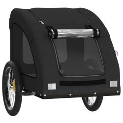 Remorque chariot transport de v&eacute;lo pour animaux de compagnie noir 02_0044216