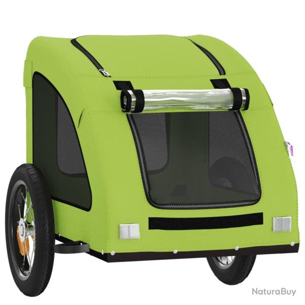 Remorque chariot transport de v�lo pour animaux de compagnie vert 02_0044234